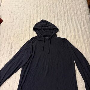 Vince Charcoal Hooded Sweatshirt